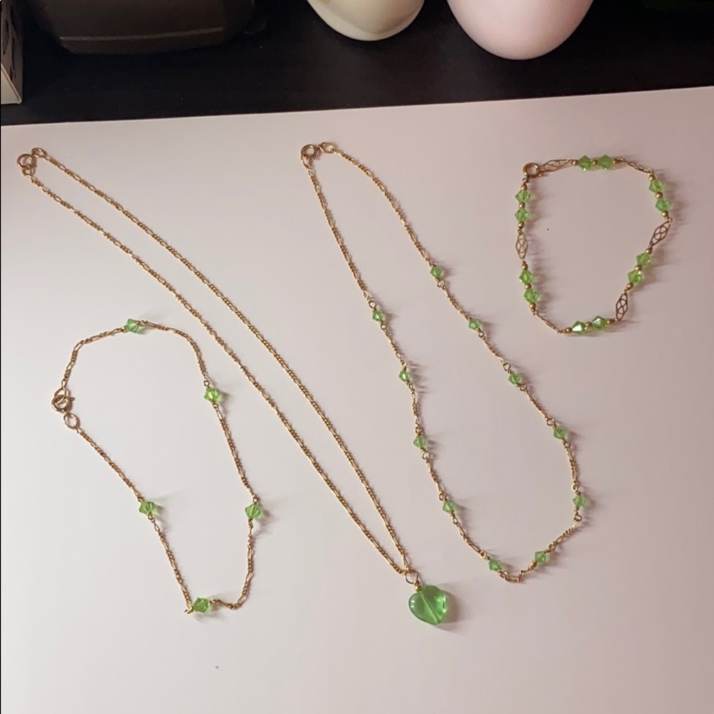 August Birthstone 14k Gold Set